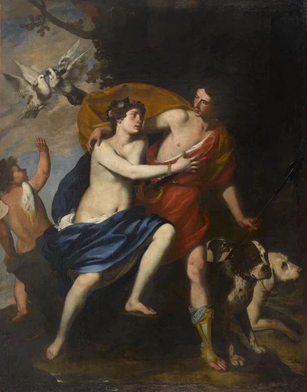 Venere tenta di fermare Adone dall'andare a caccia - Musée des Beaux, Arts et d'Archéologie, Besançon